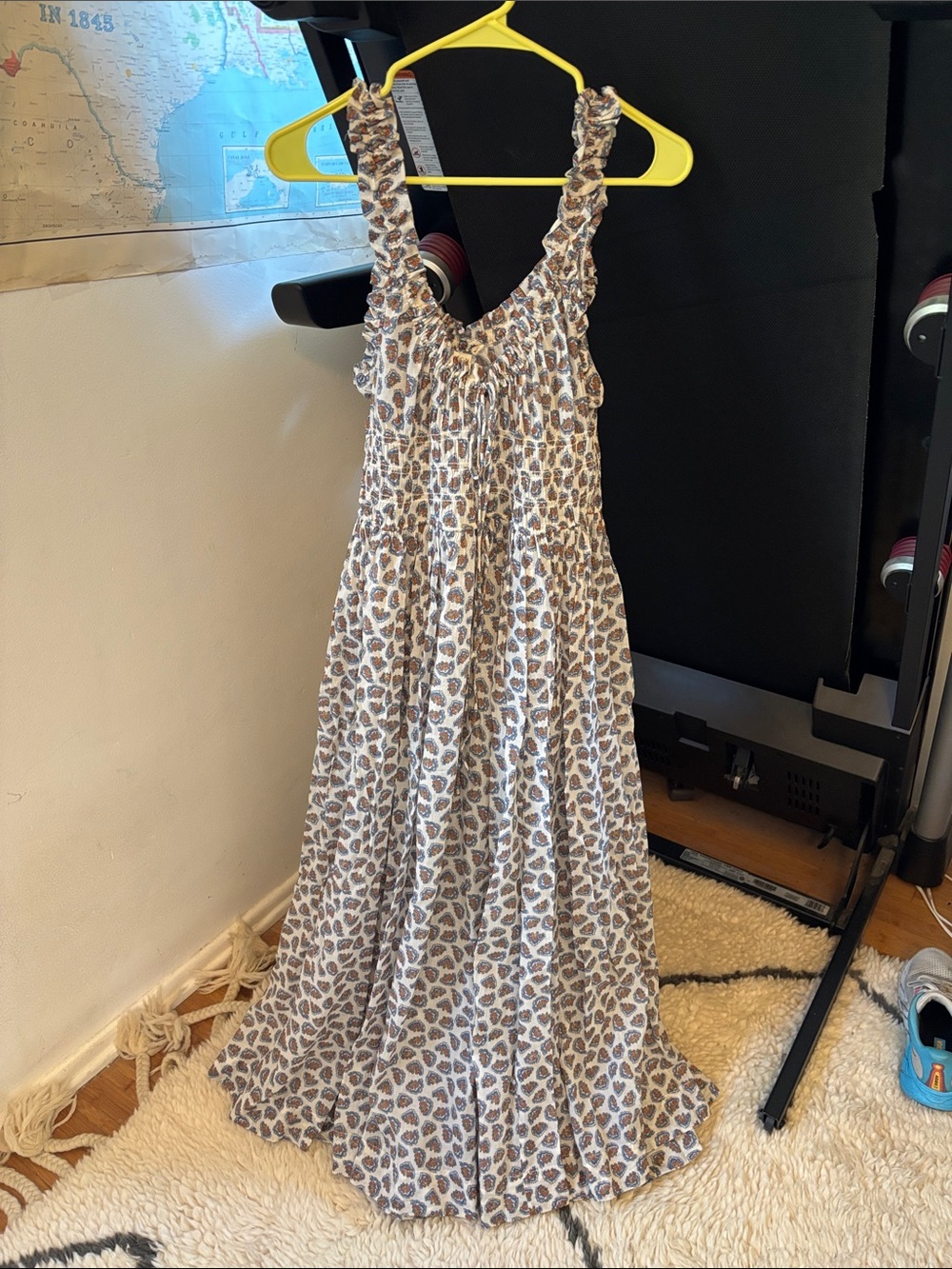 Dôen Doen Emmaretta Dress Sea Salt Bedford Paisley - Picture 4 of 17